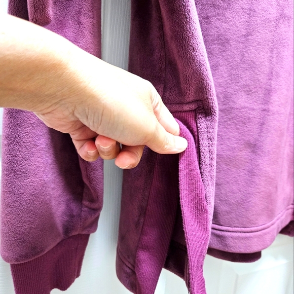 Members Mark Pullover Hoodie Cozy Plush Relaxed Fit Rib Trim Side Split Hem XS - Picture 2 of 6